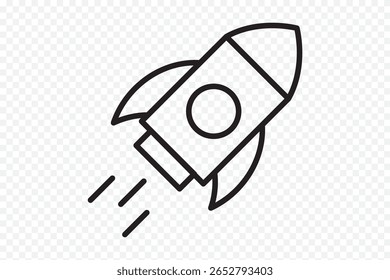 Rocket icon symbol vector illustration isolated on transparent background  . rocket launch icon silhouette vector illustration .  - Powered by Shutterstock - Get 15% off with code: PIKWIZARD15