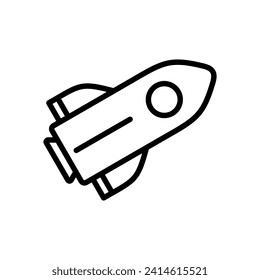 Rocket icon symbol vector template