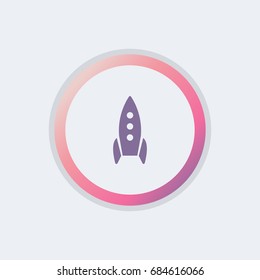 rocket icon. transport sign