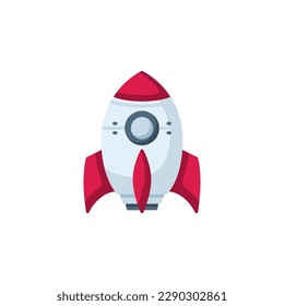 rocket icon. transportation and vehicle icon flat style. perfect use for icon, logo, illustration, website, and more. icon design color style