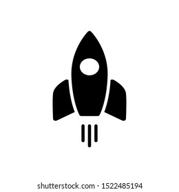 rocket icon trendy, flat design