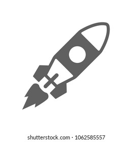 Rocket icon in trendy flat style isolated on white background. Symbol for your web site design, logo, app, UI. Vector illustration, EPS