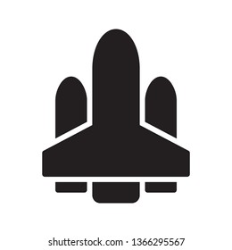 Rocket icon in trendy flat style design. Vector graphic illustration.  Rocket icon for website design, logo, app, and ui. Vector  file. EPS 10.