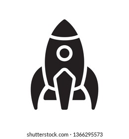 Rocket icon in trendy flat style design. Vector graphic illustration.  Rocket icon for website design, logo, app, and ui. Vector  file. EPS 10.
