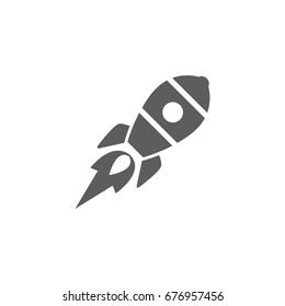 Rocket icon in trendy flat style isolated on white background. Symbol for your web site design, logo, app, UI. Vector illustration, EPS