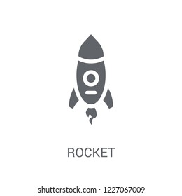 Rocket icon. Trendy Rocket logo concept on white background from Startup Strategy and Success collection. Suitable for use on web apps, mobile apps and print media.