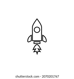rocket icon, universe vector, science illustration