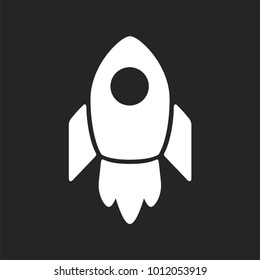 Rocket icon vector