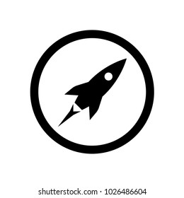 rocket icon vector.