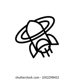 rocket  icon vector