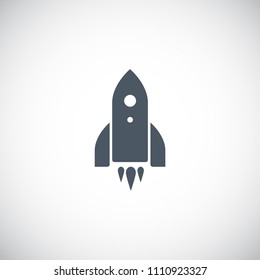 Rocket icon. Vector
