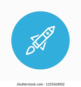 rocket icon vector