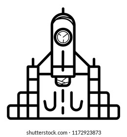 Rocket icon Vector.