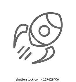 rocket icon vector