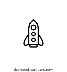 rocket icon vector