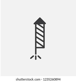 Rocket icon vector