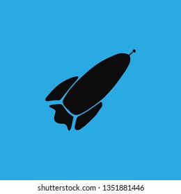 rocket icon vector