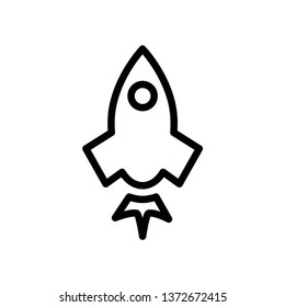 rocket icon vector
