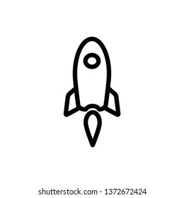 rocket icon vector