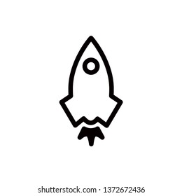 rocket icon vector
