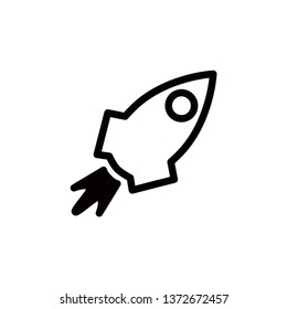 rocket icon vector