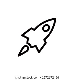 rocket icon vector