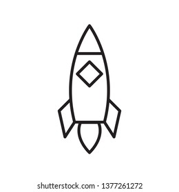 rocket icon vector