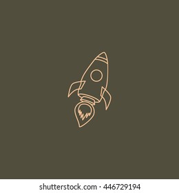  Rocket icon Vector. 