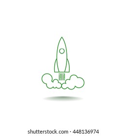  Rocket icon Vector. 
