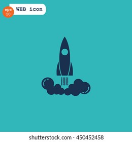  Rocket icon Vector. 