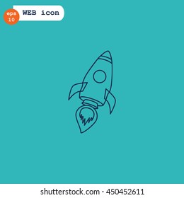  Rocket icon Vector.