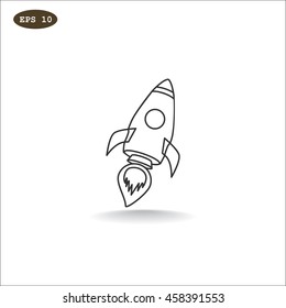  Rocket icon Vector.