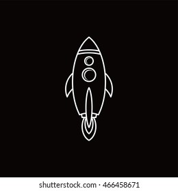 Rocket icon vector