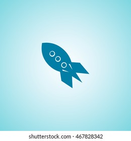 Rocket icon vector