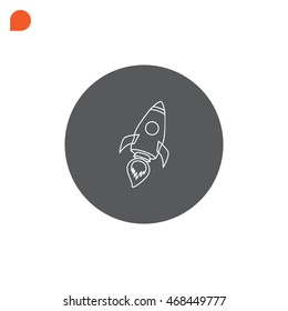  Rocket icon Vector.