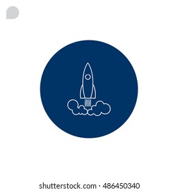  Rocket icon Vector. 