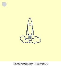  Rocket icon Vector. 