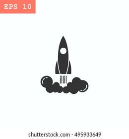  Rocket icon Vector. 