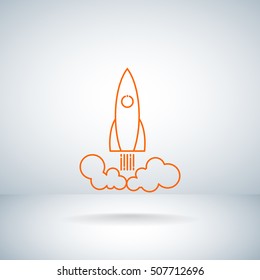  Rocket icon Vector. 