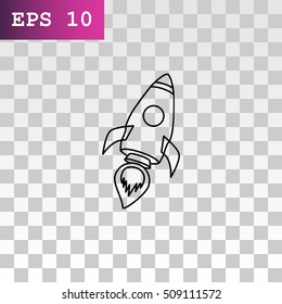  Rocket icon Vector.