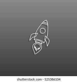  Rocket icon Vector.