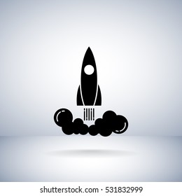  Rocket icon Vector. 