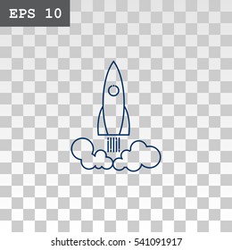  Rocket icon Vector. 