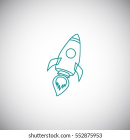  Rocket icon Vector.