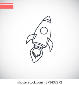  Rocket icon Vector.