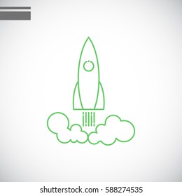  Rocket icon Vector. 