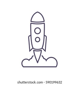 Rocket icon Vector. 