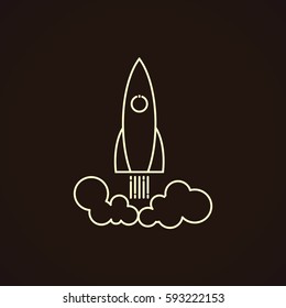  Rocket icon Vector. 