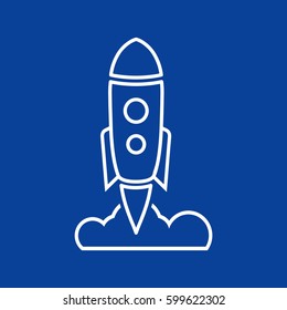  Rocket icon Vector. 