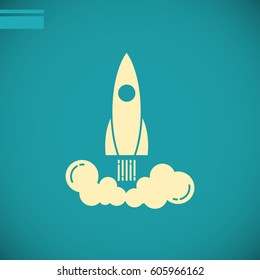  Rocket icon Vector. 